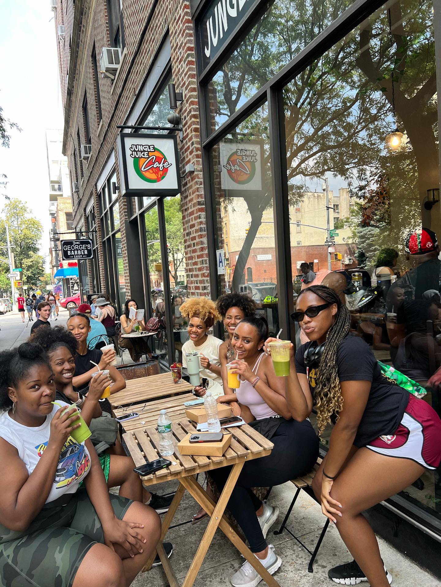 Guests enjoying drinks at Jungle Juice Cafe